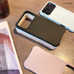 ** Ốp IP 17 Pro Max silicon vân sóng tròn magsafe
