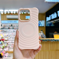 ** Ốp IP 11 6.1 silicon vân sóng tròn magsafe