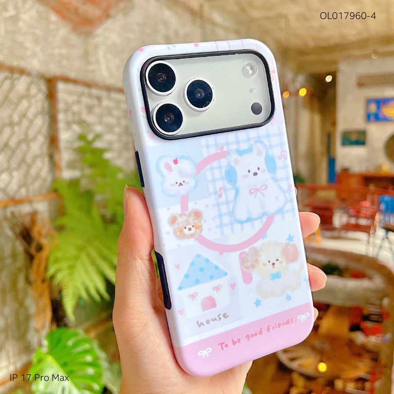 Ốp IP 17 Pro 2 lớp in hình