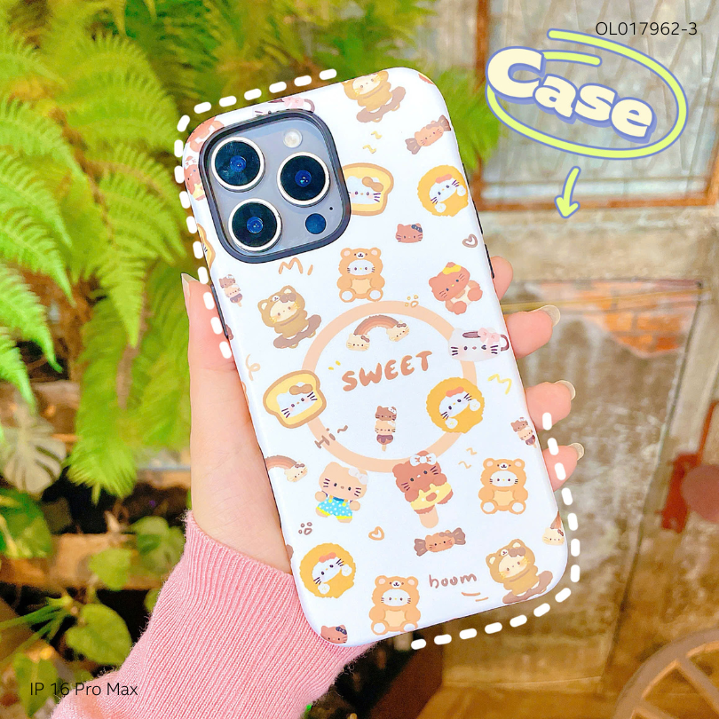 Ốp IP 16 Pro Max 2 lớp in hình