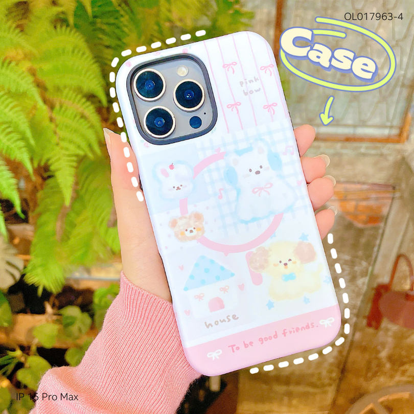 Ốp IP 15 Pro Max 2 lớp in hình