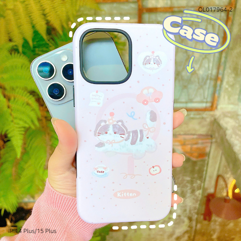 Ốp IP 14 Plus/15 Plus 2 lớp in hình