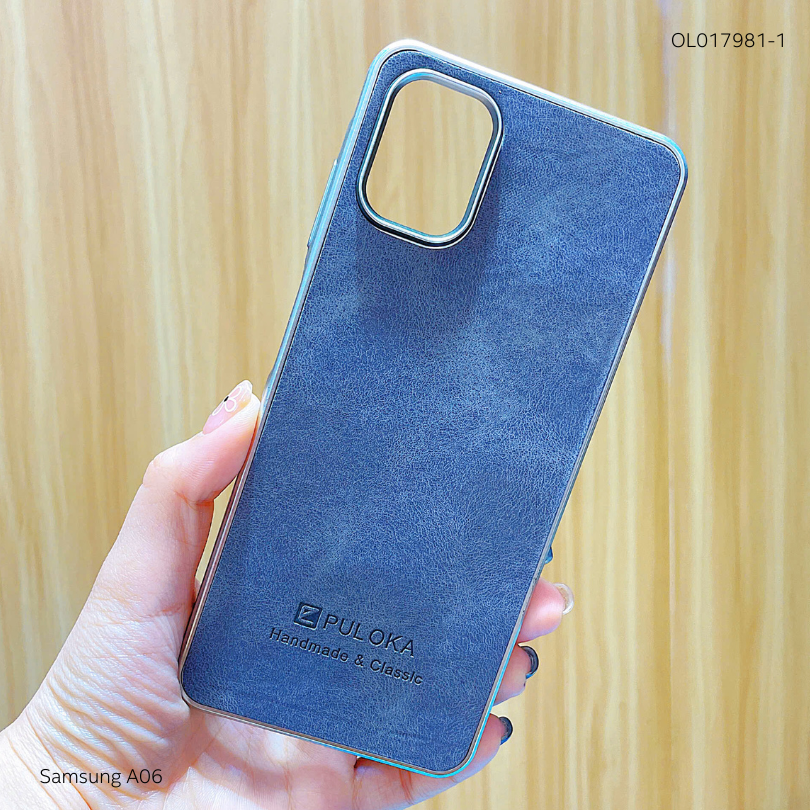 Ốp SS A06 vân giả da Puloka viền xi dẻo