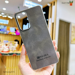 Ốp SS A73 vân giả da Puloka viền xi dẻo