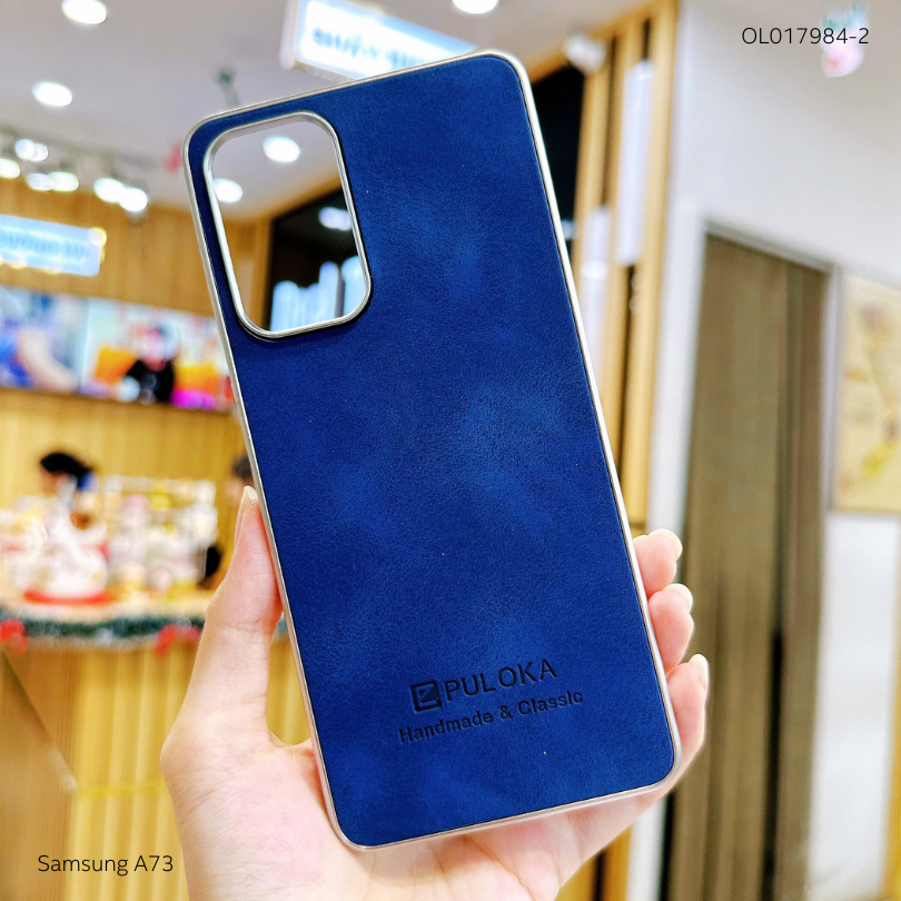 Ốp SS A73 vân giả da Puloka viền xi dẻo