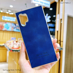 Ốp SS Note 10 Plus vân giả da Puloka viền xi dẻo