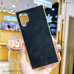 Ốp SS Note 10 Plus vân giả da Puloka viền xi dẻo