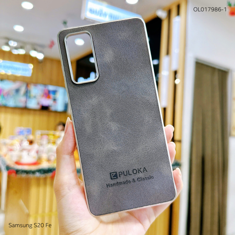 Ốp SS S20 Fe vân giả da Puloka viền xi dẻo