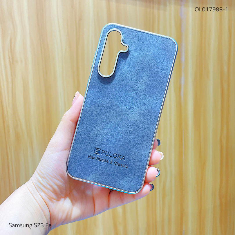 Ốp SS S23 Fe vân giả da Puloka viền xi dẻo