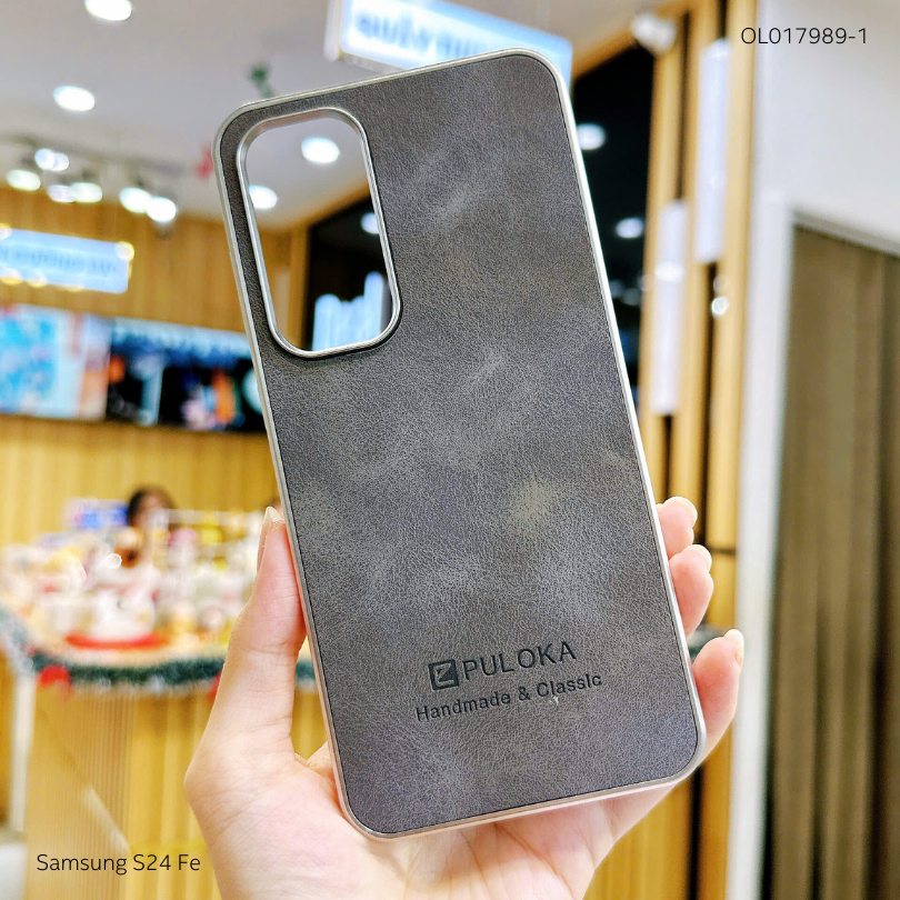 Ốp SS S24 Fe vân giả da Puloka viền xi dẻo