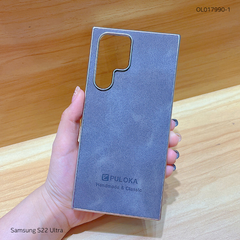 Ốp SS S22 Ultra vân giả da Puloka viền xi dẻo