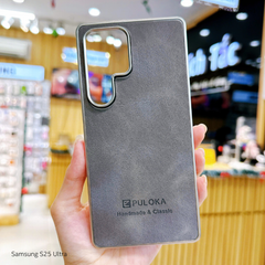 Ốp SS S25 Ultra vân giả da Puloka viền xi dẻo