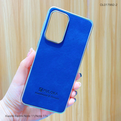 Ốp Xiaomi Redmi Note 11/Note 11s vân giả da Puloka viền xi dẻo