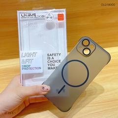 Ốp IP 15 6.1 Likgus nhám magsafe hở viền