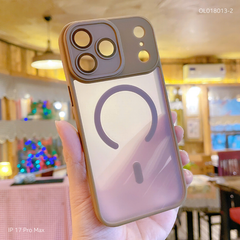 ** Ốp IP 17 Pro Max Likgus nhám magsafe bảo vệ cam viền màu