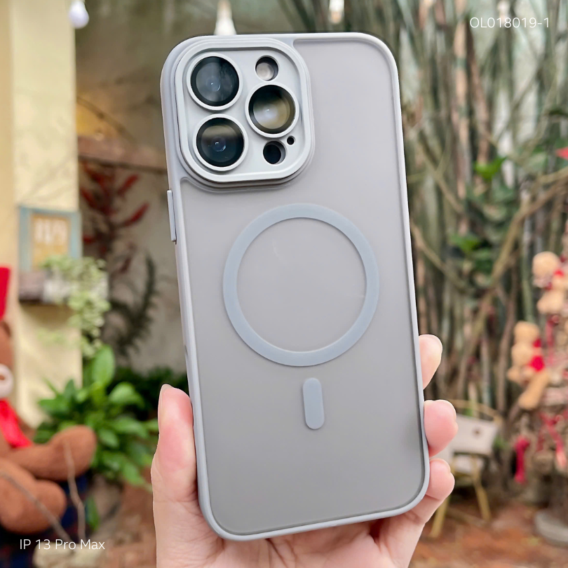 ** Ốp IP 13 Pro Max Likgus nhám magsafe bảo vệ cam viền màu