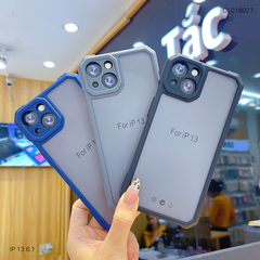 Ốp IP 13 6.1 lưng nhám viền màu chống sốc