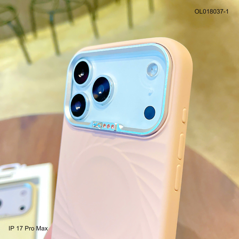 ** Ốp IP 17 Pro Max Memumi silicon chống bẩn vân xoắn magsafe