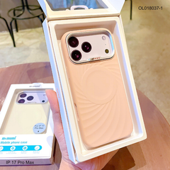 ** Ốp IP 17 Pro Max Memumi silicon chống bẩn vân xoắn magsafe