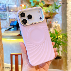 ** Ốp IP 17 Pro Max Memumi silicon chống bẩn vân xoắn magsafe