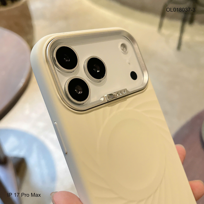 ** Ốp IP 17 Pro Max Memumi silicon chống bẩn vân xoắn magsafe