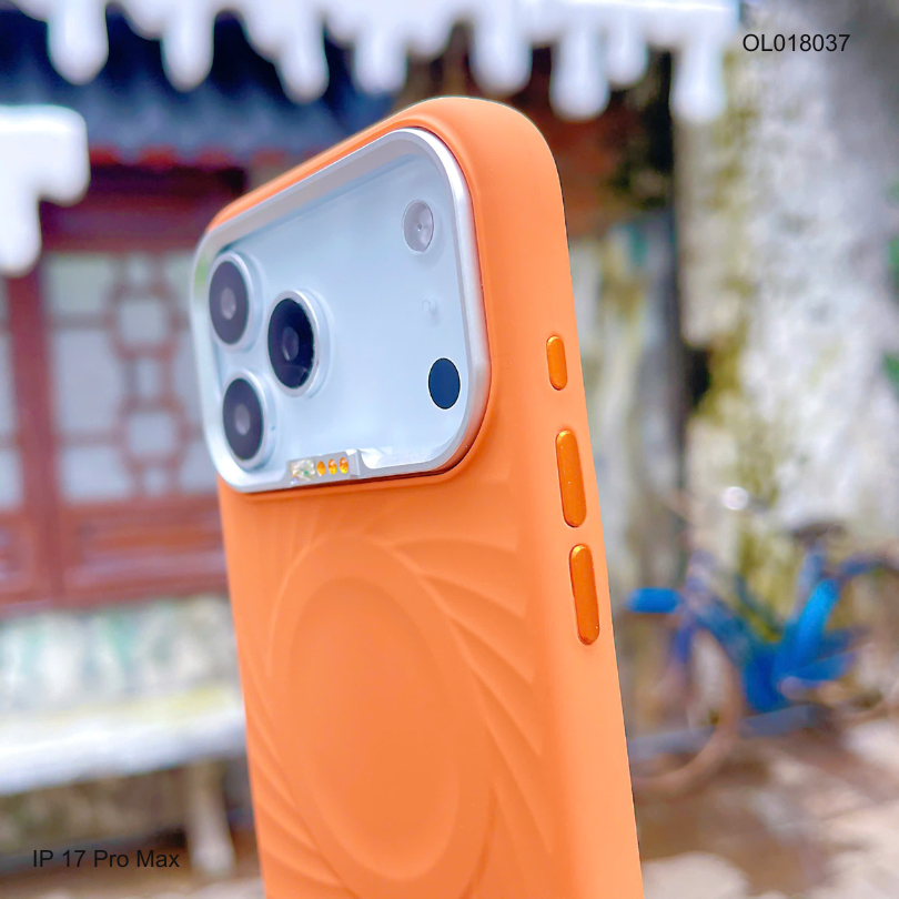 ** Ốp IP 17 Pro Max Memumi silicon chống bẩn vân xoắn magsafe