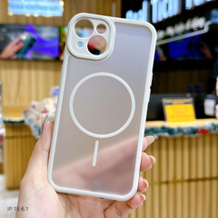 Ốp IP 15 6.1 Likgus lưng nhám magsafe viền tản nhiệt