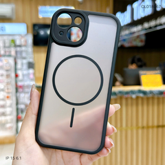 Ốp IP 15 6.1 Likgus lưng nhám magsafe viền tản nhiệt