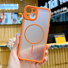 Ốp IP 14 6.1 Likgus lưng nhám magsafe viền tản nhiệt