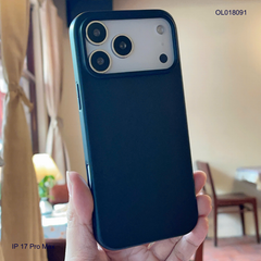 ** Ốp IP 17 Pro Max Likgus dẻo vân da đen trơn