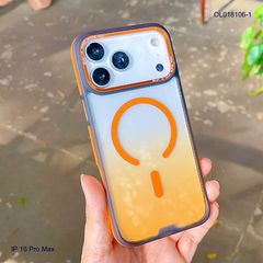 ** Ốp IP 17 Pro Max Hoda Multicolor magsafe loang màu