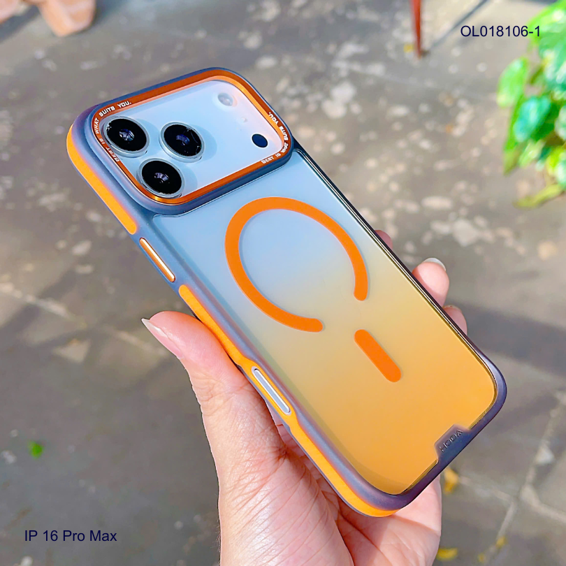 ** Ốp IP 17 Pro Max Hoda Multicolor magsafe loang màu