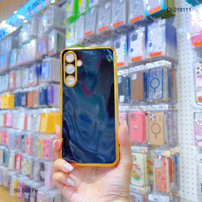 Ốp SS S23 Fe full màu bóng viền xi