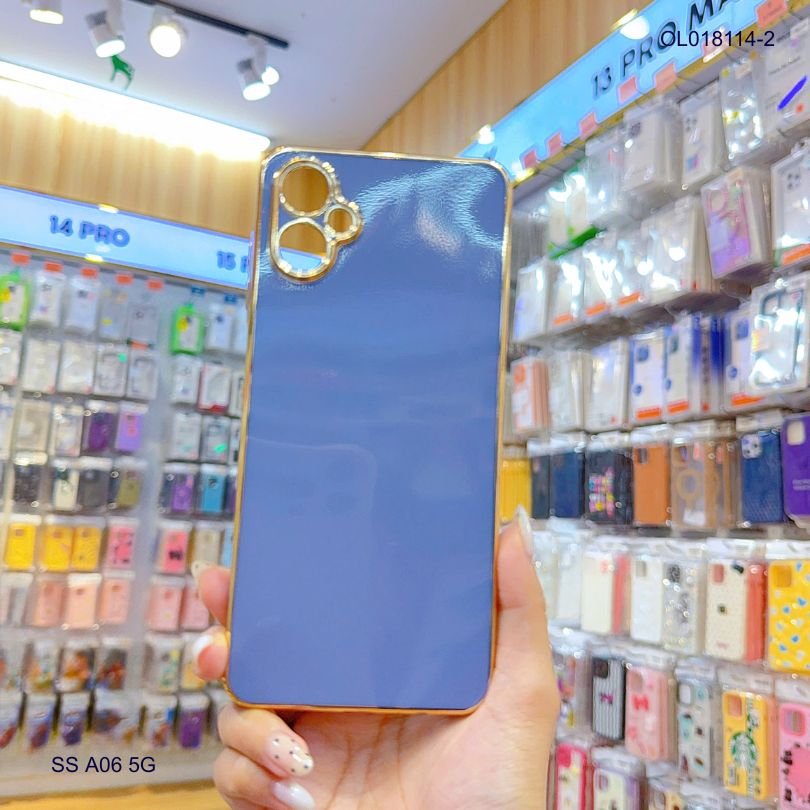 Ốp SS A06 5G full màu bóng viền xi