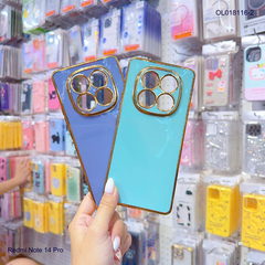 Ốp Xiaomi Redmi Note 14 Pro full màu bóng viền xi