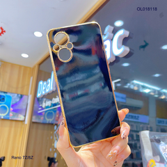 Ốp Reno 7Z full màu bóng viền xi