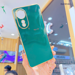 Ốp Oppo A58 full màu bóng viền xi
