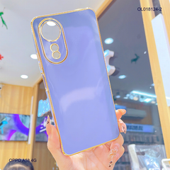 Ốp Oppo A58 full màu bóng viền xi