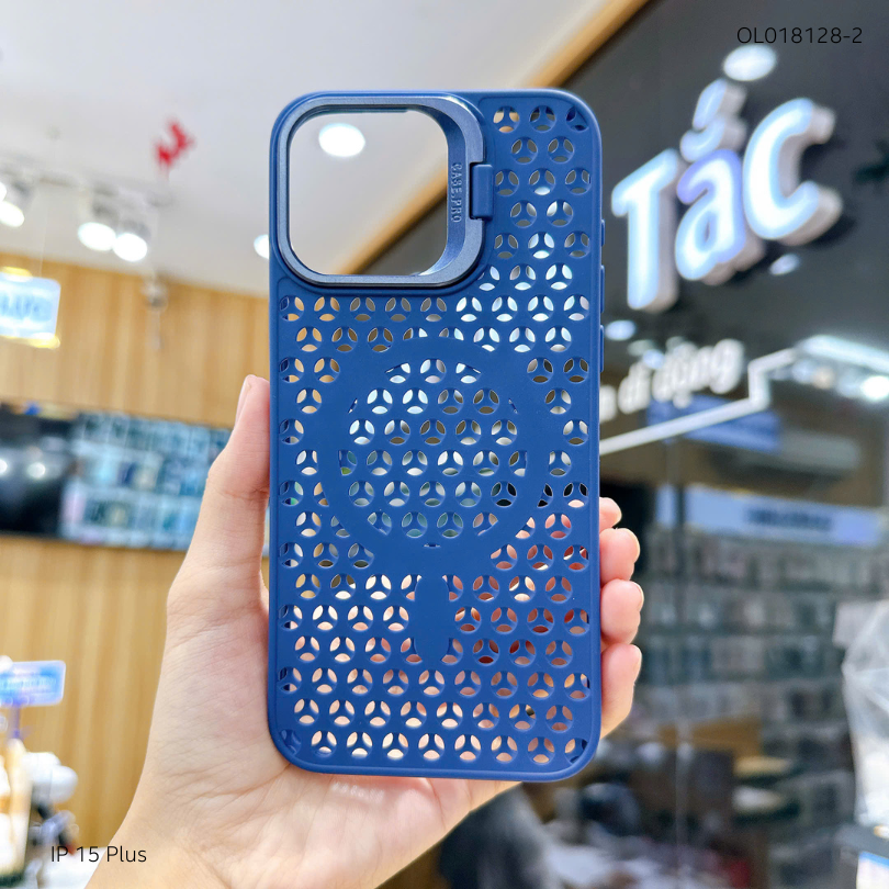 ** Ốp IP 15 Plus dẻo magsafe tản nhiệt camera giá đỡ