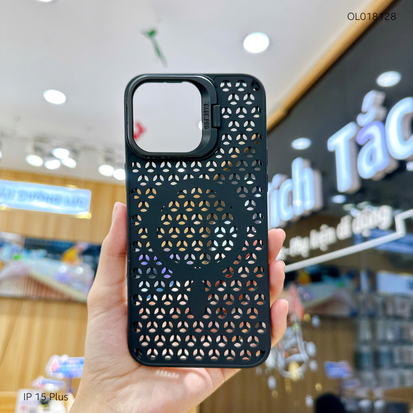 ** Ốp IP 15 Plus dẻo magsafe tản nhiệt camera giá đỡ