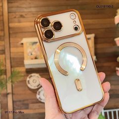 Ốp IP 17 Pro Max dẻo trong viền xi camera khoét táo