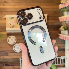 Ốp IP 17 Pro Max dẻo trong viền xi camera khoét táo
