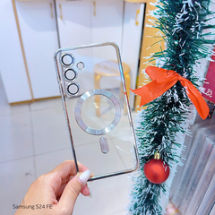 Ốp Samsung S24 Fe dẻo trong viền xi camera khoét táo