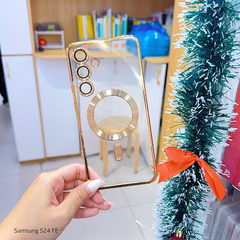 Ốp Samsung S24 Fe dẻo trong viền xi camera khoét táo