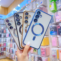 Ốp Samsung S24 Fe dẻo trong viền xi camera khoét táo