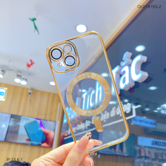 Ốp IP 15 6.1 dẻo trong viền xi camera khoét táo