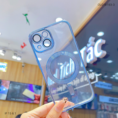 Ốp IP 15 6.1 dẻo trong viền xi camera khoét táo