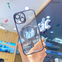 Ốp IP 15 6.1 dẻo trong viền xi camera khoét táo