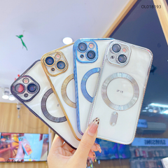 Ốp IP 15 6.1 dẻo trong viền xi camera khoét táo