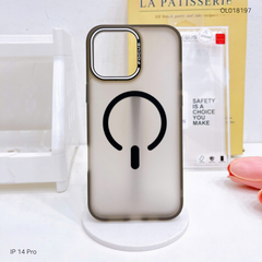 ** Ốp IP 14 Pro Likgus lưng nhám Magsafe viền camera Focus